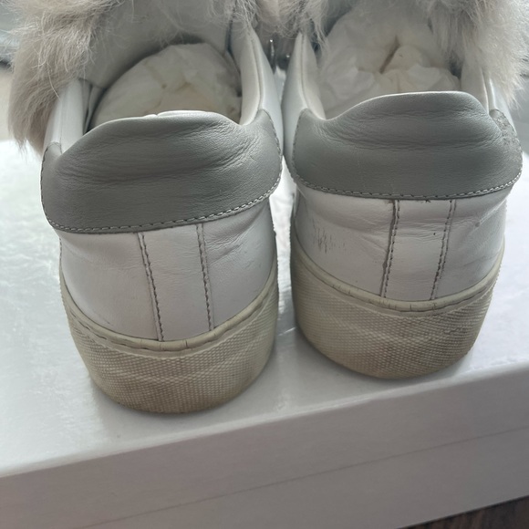 Moncler white sneaker with fur size 39 - Picture 4 of 9